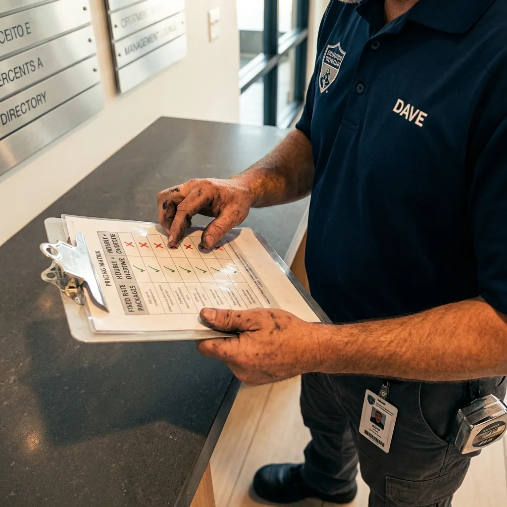 Cost comparison table showing flat rate structure versus hidden hourly overtime charges in Van Vleck apartment moving.